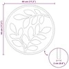 Žingsnių akmuo 6 pcs Juodas Ø 44 x 2 cm Guma