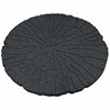 Žingsnių akmuo 6 pcs Juodas Ø 45 x 1,8 cm Guma