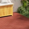 Žingsnių akmuo 6 pcs Raudona 40,5 x 40,5 x 2 cm Guma