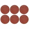 Žingsnių akmuo 6 pcs Raudona Ø 44 x 2 cm Guma