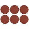 Žingsnių akmuo 6 pcs Raudona Ø 45 x 1,8 cm Guma