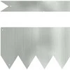 Vejo kraštas 20 pcs Sidabro 100 x 0,05 x 15 cm Cinkuota plienas
