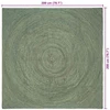 Zoninės kiliminės dangos Alyvuogių žalia 200 x 200 cm Džiutas