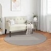 Zoninės kiliminės dangos LUGO Kremas ir Taupe Ø 120 CM