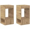 Žurnalinis staliukas 2 pcs Amatininkų ąžuolas 30 x 30 x 56 cm