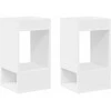 Žurnalinis staliukas 2 pcs Balta 30 x 30 x 56 cm