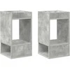 Žurnalinis staliukas 2 pcs Betono pilka 30 x 30 x 56 cm