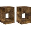 Žurnalinis staliukas 2 pcs Rūkyta ąžuolas 30,5 x 30 x 45 cm