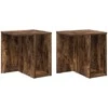 Žurnalinis staliukas 2 pcs Rūkyta ąžuolas 37 x 32 x 40 cm