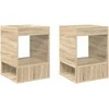 Žurnalinis staliukas 2 pcs Sonoma ąžuolas 40 x 40 x 56 cm
