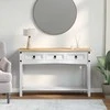 Žurnalinis staliukas su stalčių Corona Balta 114 x 34,5 x 73 cm