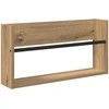 Žurnalų stovas 2 pcs Amatininkų ąžuolas 60 x 12 x 30 cm