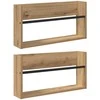 Žurnalų stovas 2 pcs Amatininkų ąžuolas 60 x 12 x 30 cm