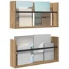 Žurnalų stovas 2 pcs Amatininkų ąžuolas 60 x 12 x 30 cm