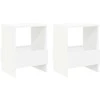 Žurnalų stovas 2 pcs Balta 35 x 30 x 45 cm