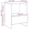 Žurnalų stovas 2 pcs Rūkyta ąžuolas 35 x 30 x 45 cm