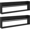 Žurnalų stovas 2 vnt. Juodas ąžuolas 100 x 12 x 30 cm
