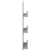 Žurnalų stovas Betono pilka 43 x 11 x 102 cm Apdirbta mediena
