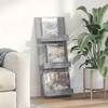 Žurnalų stovas Pilkas Sonoma 43 x 11 x 102 cm Apdirbta mediena
