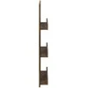 Žurnalų stovas Rūkyta ąžuolas 51 x 11 x 102 cm Apdirbta mediena