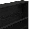 Žurnalų stovas su lentyna 2 pcs Juodas ąžuolas 100 x 12 x 70 cm
