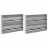Žurnalų stovas su lentyna 2 pcs Pilkas Sonoma 100 x 12 x 70 cm