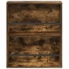 Žurnalų stovas su lentyna 2 vnt. Rūkyta ąžuolas 60 x 12 x 70 cm