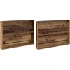 Žurnalų stovas su lentyna 2 pcs Senas medis 100 x 12 x 70 cm