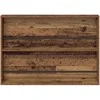 Žurnalų stovas su lentyna 2 pcs Senas medis 100 x 12 x 70 cm