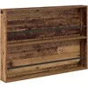 Žurnalų stovas su lentyna 2 pcs Senas medis 100 x 12 x 70 cm