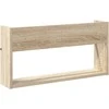 Žurnalų stovas su lentyna 2 pcs Sonoma ąžuolas 60 x 12 x 30 cm