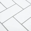 Žuvies kaulo plytelė 50 pcs Balta pilka 30 x 30 cm