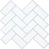 Žuvies kaulo plytelė 50 pcs Balta pilka 30 x 30 cm