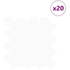 Žuvies žvynų plytelė 20 pcs Balta 30 x 30 cm