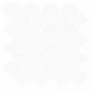 Žuvies žvynų plytelė 20 pcs Balta 30 x 30 cm
