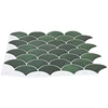 Žuvies žvynų plytelė 50 pcs Tamsiai žalia 30 x 30 cm