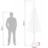 Žvaigždinė Kalėdų eglutė Balta 25 x 25 x 240 cm Plastmasė