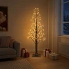 Žvaigždinė Kalėdų eglutė Ruda 150 cm Plastmasė 304 LED
