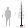 Žvaigždinė Kalėdų eglutė Ruda 240 cm Plastmasė 688 LED