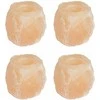 Druskos akmens tealight laikikliai Rožinė Druskos akmuo