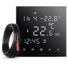 AURATON PICTOR DS savaitinis, 2 davikliu, programuojamas laidinis termostatas, Spalva: Juoda