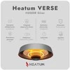 Infraraudonųjų spindulių šildytuvas Heatum H2000R VERSE Juodas