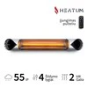 Infraraudonųjų spindulių šildytuvas Heatum H2000R CORE Sidabrinis