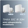 Mini rekuperatoriaus lauko grotelės (50C ir 50H modeliui)