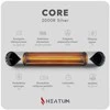 Pastatomas Infraraudonųjų spindulių šildytuvas Heatum H2000R CORE Sidabrinis su vienkoju stovu