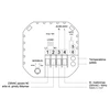 Programuojamas patalpos termostatas Konveka TW 230/16, WiFi, potinkinis, 230v, Spalva: Balta