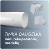 Teleskopinis prailgintas montavimo vamzdis mini rekuperatoriui