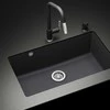 Compotexa Akmens masės plautuvė HELIKA Arca SQA104W, Silicsana spalva: Grafitas | Graphite 222