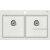 Compotexa Akmens masės plautuvė HELIKA Magna SQM200W, Silicsana spalva: Balta | Alba 710