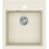 Compotexa Akmens masės plautuvė HELIKA Nova SQN100W, Silicsana spalva: Migdolinė | Blanched almond 113